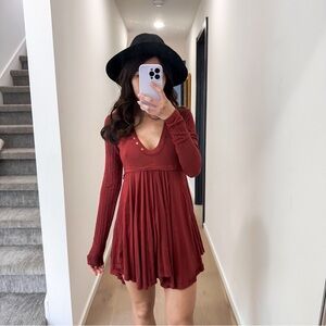 Free People Birdie Henley Babydoll Tunic XS